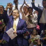 Bernardo Arevalo a obtenu 59% des voix après le dépouillement de 95% des suffrages (Archives).